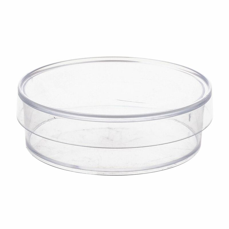 10 pezzi. Piastre Petri in plastica Sterile 35mm x 10mm con coperchio per lievito piatto LB (colore trasparente)