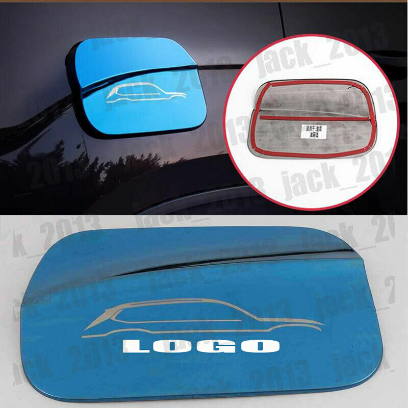 Blue stainless Fuel Gas Tank Cap Cover Trim For VW Teramont Atlas 2017-2021 car accessories