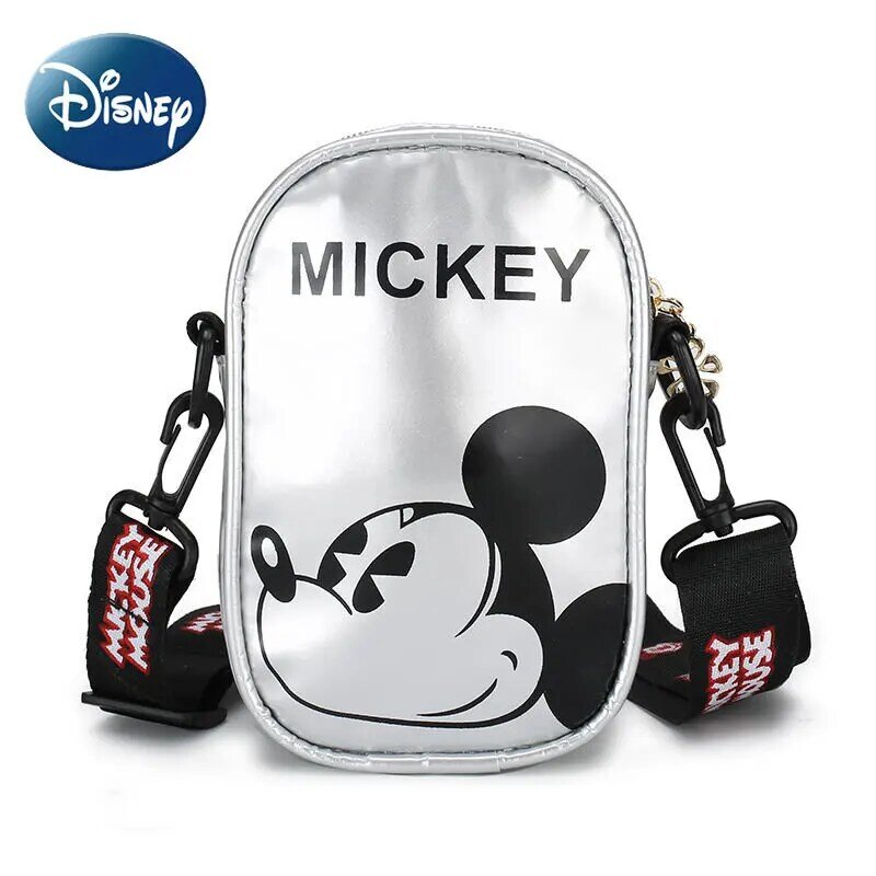 Mickey Mouse การ์ตูน Straddle กระเป๋าสำหรับสาวกระเป๋าสะพายไหล่น่ารัก Mini แฟชั่นเด็ก Dompet Koin กระเป๋าเป้สะพายหลังขนาดเล็ก