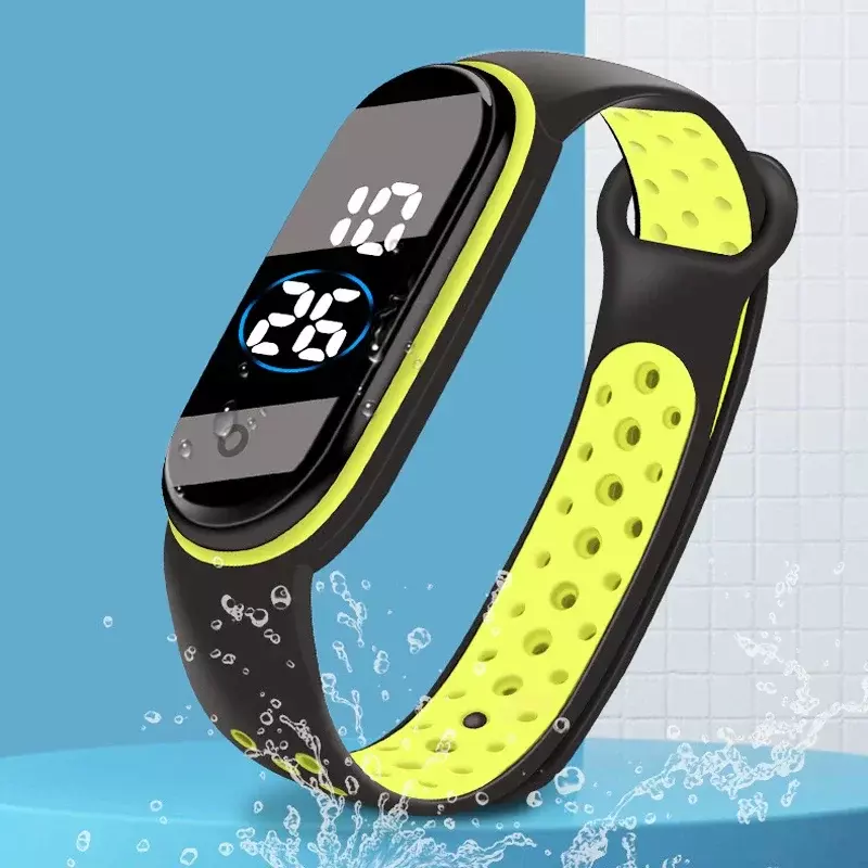 Mode Sport Uhr für Kinder Kinder Wasserdichte Led Digital Uhr Ultra-licht Silikon Strap Teen Jungen Mädchen Armbanduhr Unisex