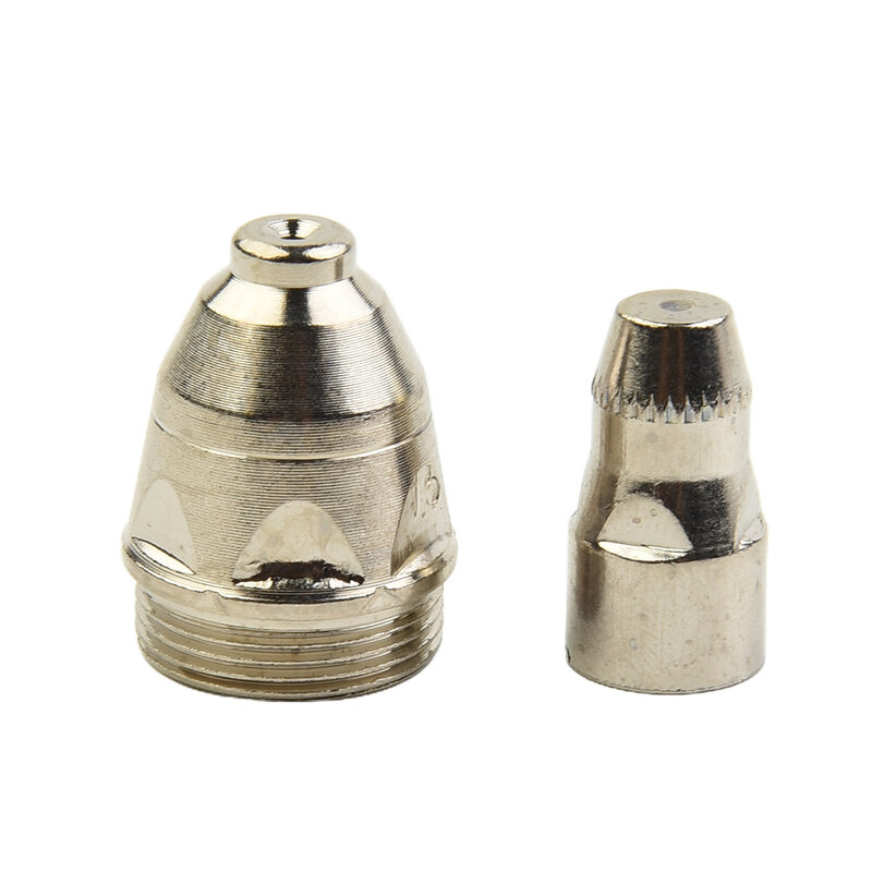 Tocha de corte de prata Peça do bocal do eletrodo, Tocha de corte durável, 1.1mm, 1.3mm, 1.5mm, 1.7mm, 100A, CUT-70, CUT-80, CUT-100, 1 conjunto