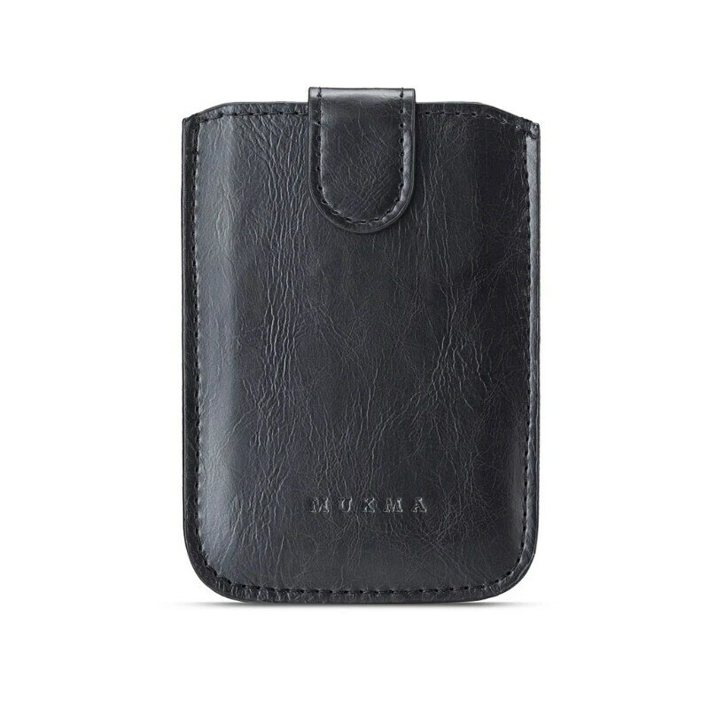 Suporte adesivo bolsa cartão carteira couro PU para adesivo bolsa capa para telefone celular