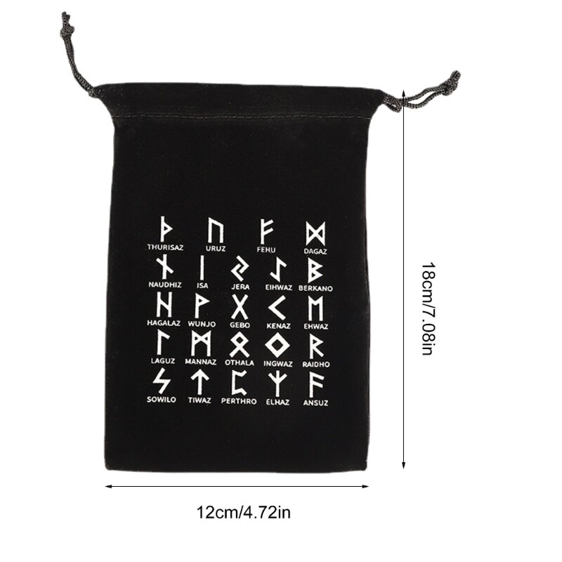 Tarot Bag Drawstring Bag น้ำหนักเบา Tarot Card Storage Jewelry Pouch-Dice Bag Witch Bag Tarot Card Holder Bag