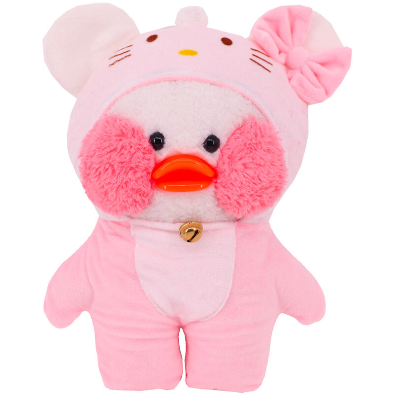 Kawaii Pink Duck Clothes for Children, Suitcase Skirt, 30cm, Plush Stuffed Toy, Acessórios para Animais, Presentes
