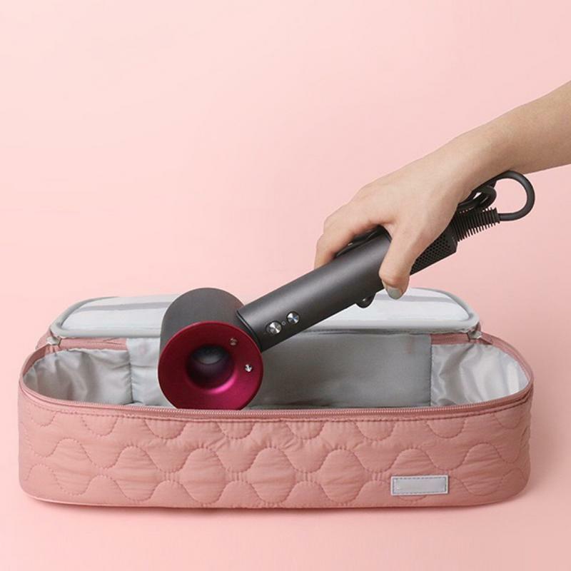 Double Layer Hair Dryer Case para Viagem, Secador de Armazenamento, Hair Styling Tools Bag, Curling Irons Organização Bag