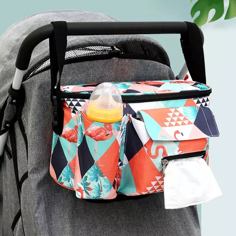 Baby Stroller Bag Stroller Organizer for Cart Multifunctional Waterproof Large Capacity Pram Carriage Bag Stroller Accessories