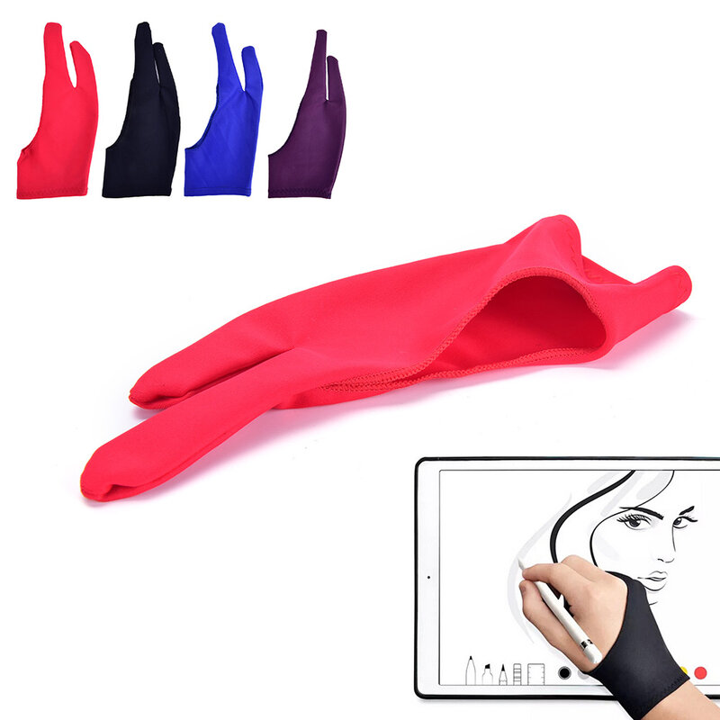1PC Two-finger Anti-fouling Glove, For Artistic Design, Graphic Tablet, Home Gloves,  Household Gloves Right Left Hand Glove