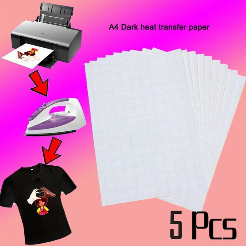 Camiseta de tela ligera de impresión por sublimación de inyección de tinta térmica, papel de transferencia de calor de pintura, bricolaje de moda