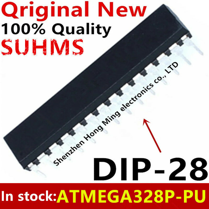 Chipset ATMEGA328P-AU MEGA328P-AU, MEGA328P, ATMEGA328P-PU, MEGA328P-PU, DIP-28, 1 unidad, 100% nuevo