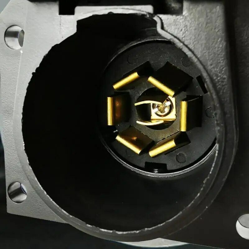 Liga de alumínio para reboque e caminhão reboque conector, substituição profissional, multifuncional 7 Way Trailer Plug