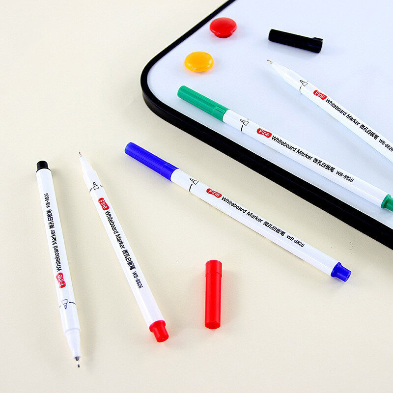 Fashion Extremely Fine 0.5MM Erasable Whiteboard Markers Teaching Office Creative Colored Marker Pen Doodle Water Pens Supplies