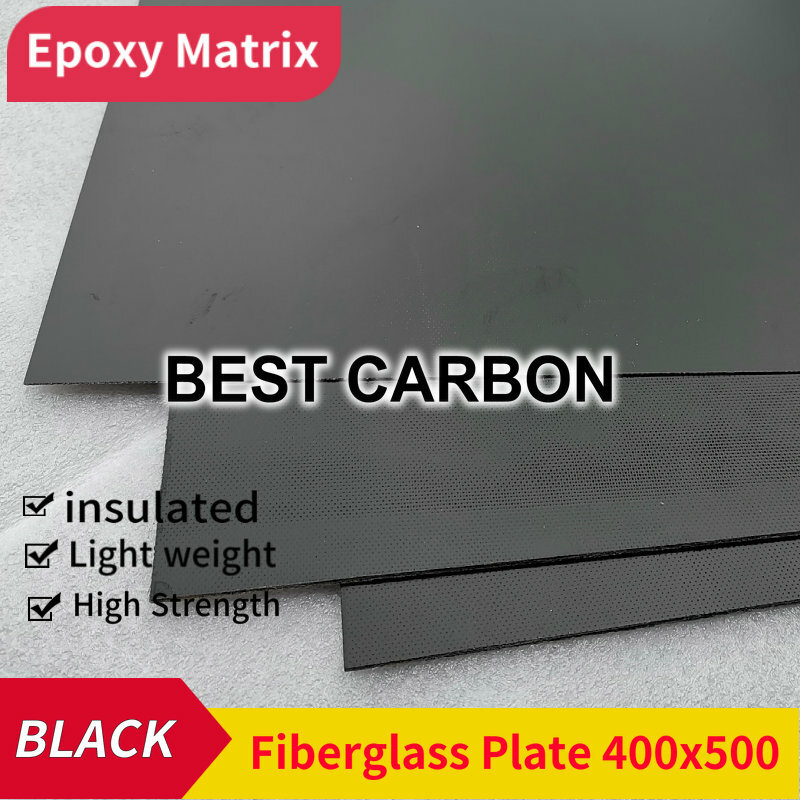 Plaque en fibre violette noire de haute qualité, plaque en FRP, plaque XY électorale, 400mm x 500mm, 0.5mm, 1mm, 1.5mm, 2mm, 2.5mm, 3mm d'épaisseur