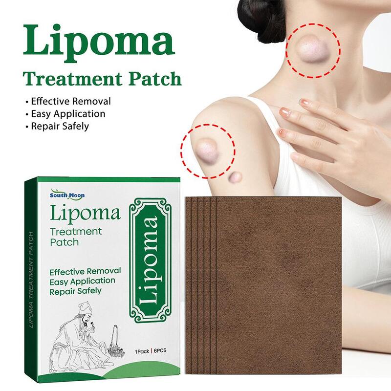 6 Stück Anti-Schwellung Lipom Entfernung Patch organische Lymph drainage Entgiftung wirksame schmerzlose Behandlung Brust Lymphknoten Patch