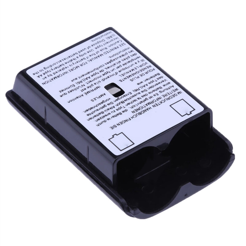 Recarregável AA bateria caso tampa traseira, Shell para Xbox 360, controlador sem fio, novos acessórios do jogo, preto e branco, 50 PCs, 20 PCs, 10PCs