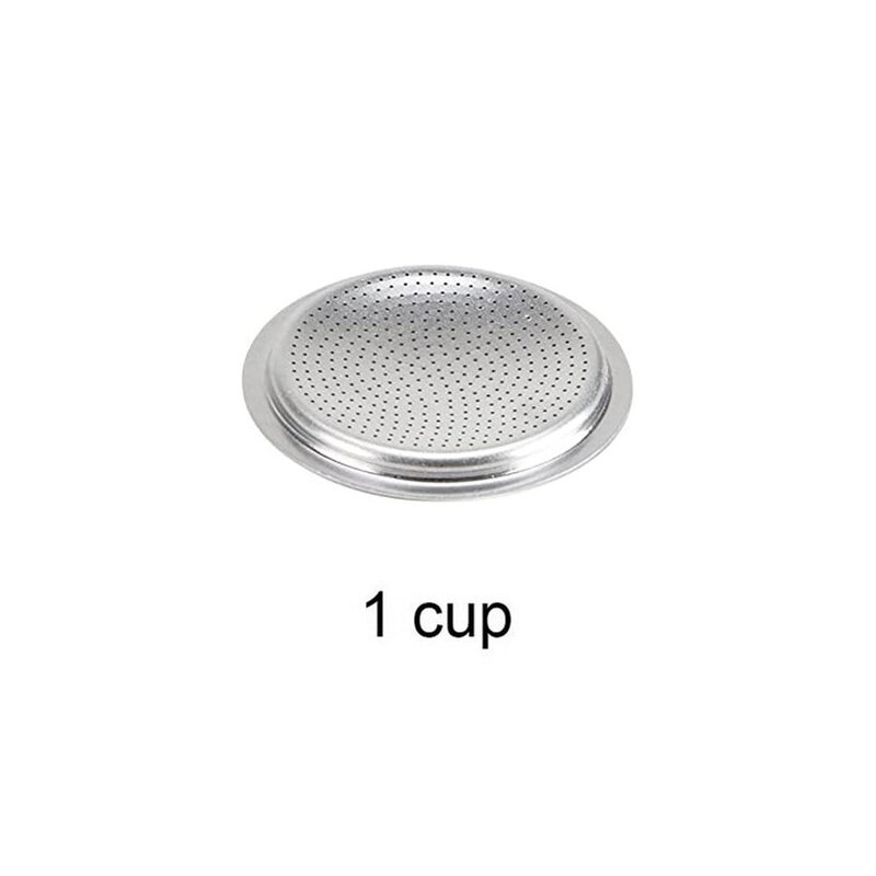 Replacement Parts For Moka Pot Stainless Steel Gasket Filter Plate Reusable Metal Espresso Coffee Filter Basket For Coffee Maker