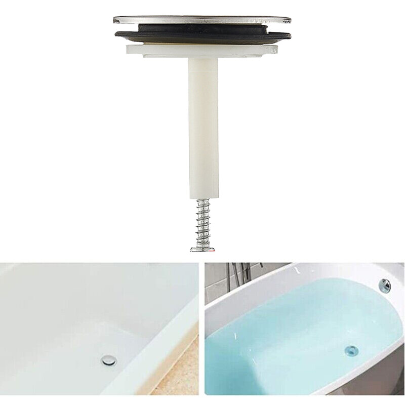 1pcs 46mm Bathtub Drain Stopper Bathroom Bath Replacement Tub Sink Waste Pop-Up Plug 50-65mm Adjustable Hardware ﻿