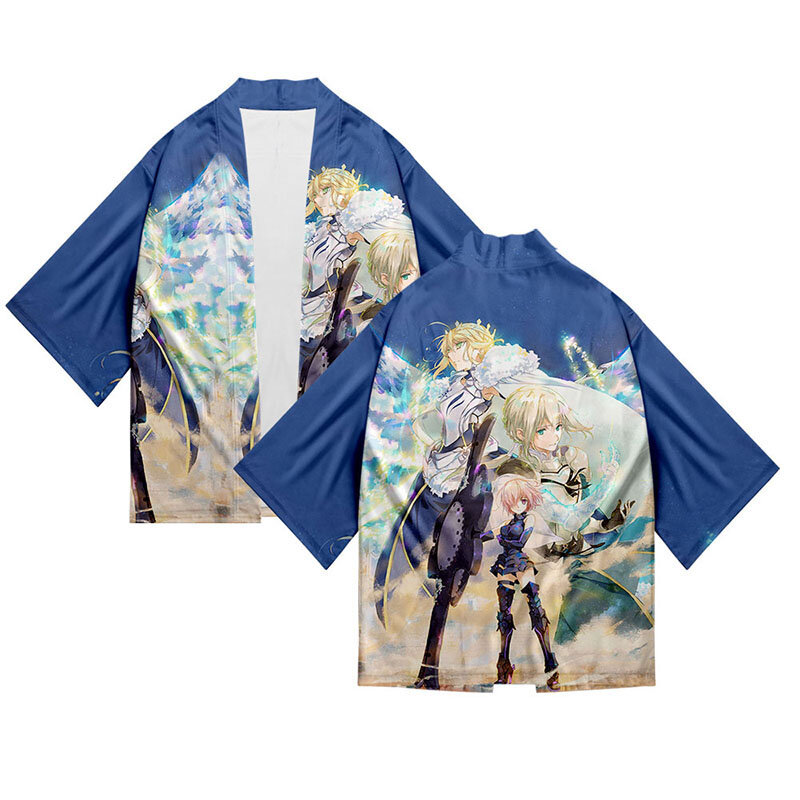 Anime-Spiel fgo absolute dämonische Front Babylon ia 3d Kimono-Shirt Männer Frauen Sieben-Punkt-Ärmel Tops lässige Strickjacke Jacke Kleidung