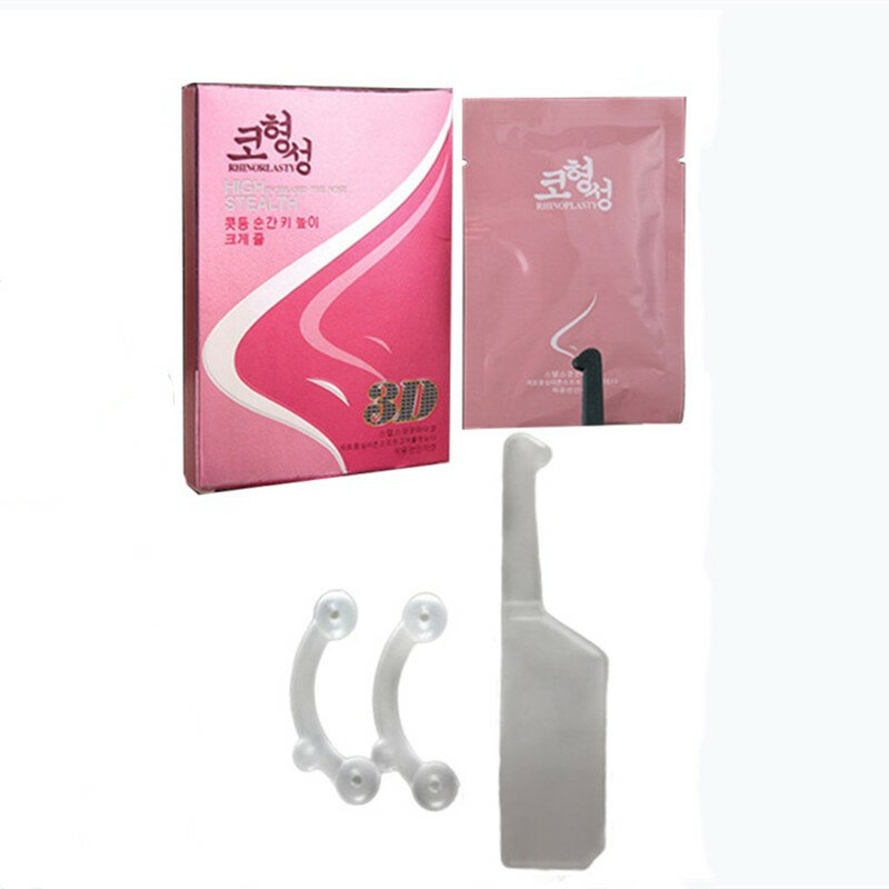 1 Set 3d Invisibility Nose Up Lifting Shaper Clip No Pain Beauty Tool  Pad Nose Curler Tuner Minifit Trainers Belleza Nariz
