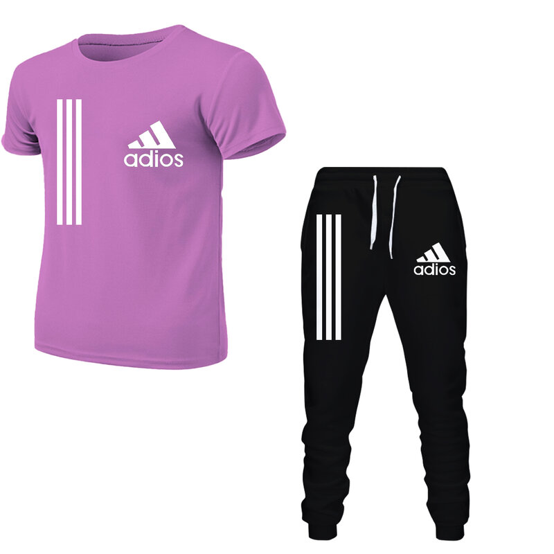 メンズスポーツパターン3Dプリント2ピースセット,長袖Tシャツ,ロングパンツ,衣類,スウェットシャツ,新作コレクション