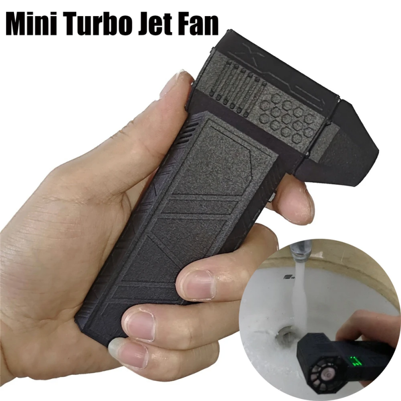 Mini Turbo Violent Fan Jet Turbo Fan 110000 RPM 45m/s Powerful Blower with High Speed Duct Fan Air Blower Electric Dryer Jetdry