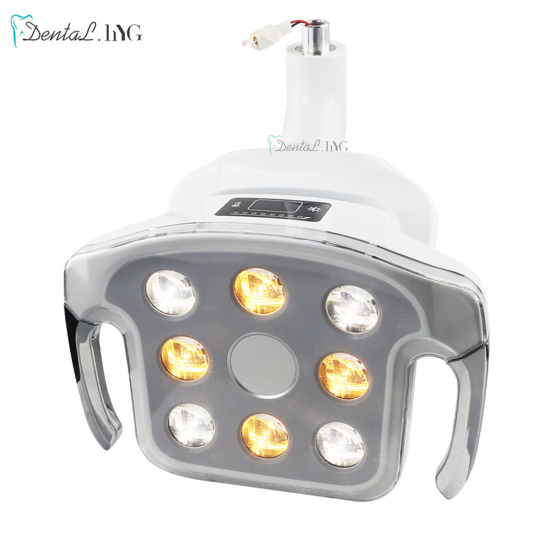 Lámpara Oral Dental con 8 bombillas LED, luz de operación Dental, temperatura de Color ajustable, interruptor sensorial, para unidad de silla Dental