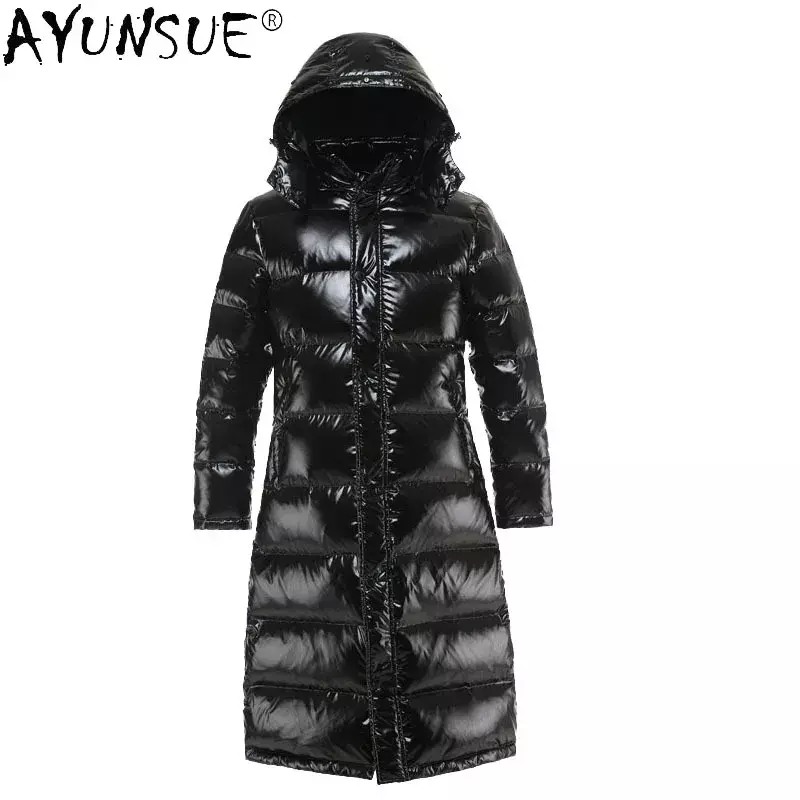 AYUNSUE парка зимняя куртка мужская одежда с капюшоном Глянцевые Мужские пуховики-30 толстое пальто мужские куртки LXR956