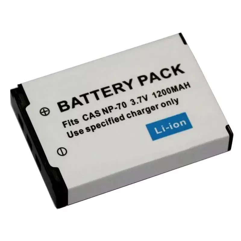 Bateria da câmera e carregador para CASIO Zoom, CNP-70, NP-70, CNP70, NP70, EX-Z150, EX-Z250, EX-Z250BE, EX-Z250GD, EX-Z250PK, EX-Z250RD, 1200mAh