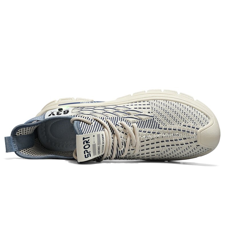 Nieuwe Sport Hardloopschoenen Voor Heren Mode Outdoor Walking Sneakers Veterschoenen Mannelijke Ademende Sportschoenen