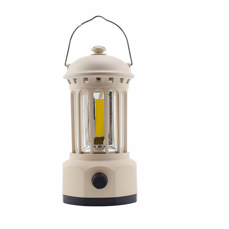 مصباح LED محمول للتخييم مقاوم للماء مع بطارية ليثيوم قابلة للشحن أو بطارية AA للنشاط في الهواء الطلق أو الغرض الداخلي