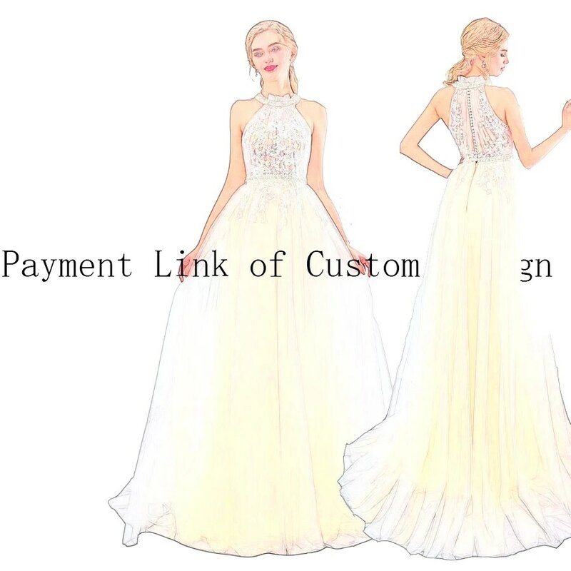 Jiayigong пользовательские ссылки на индивидуальные Свадебные платья с воротником-халтером