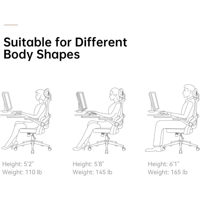 높은 등받이 책상 의자, 3D 팔걸이 회전 컴퓨터 작업 의자, 조절 가능한 2D 머리 받침대, 상하 요추 지지대 사무실