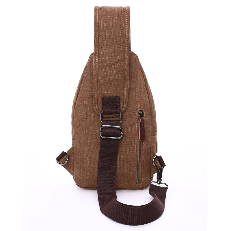 2023 New Fashion Men's Travel One Shoulder Crossbody Backpack Multi Color High Quality Durable Riding Casual Canvas Chest Bag