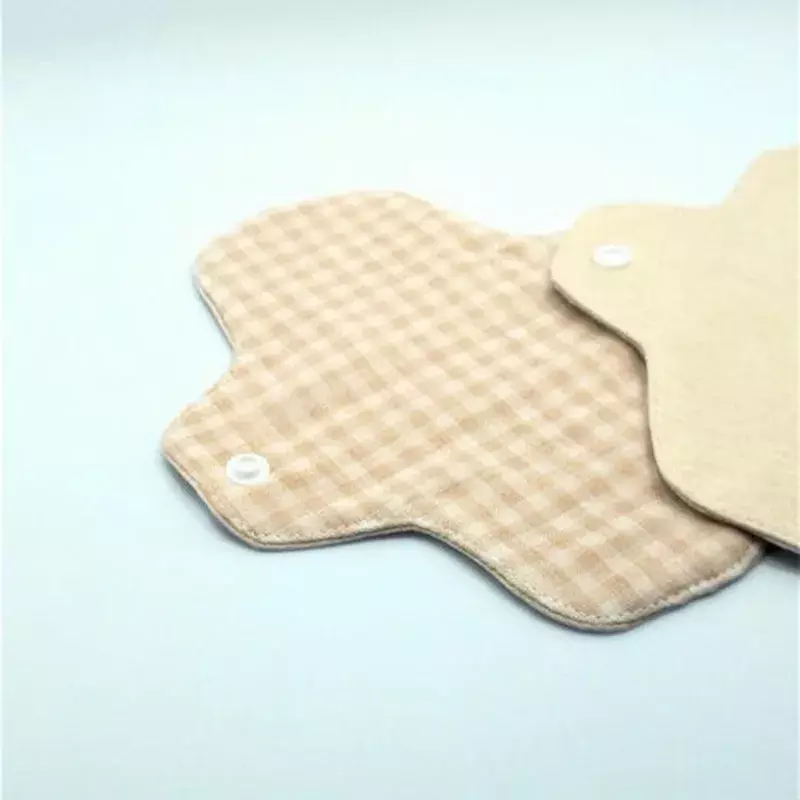 Lavável forro de calcinha reutilizável pano menstrual fina almofada menstrual dupla face cor algodão orgânico higiênico feminino