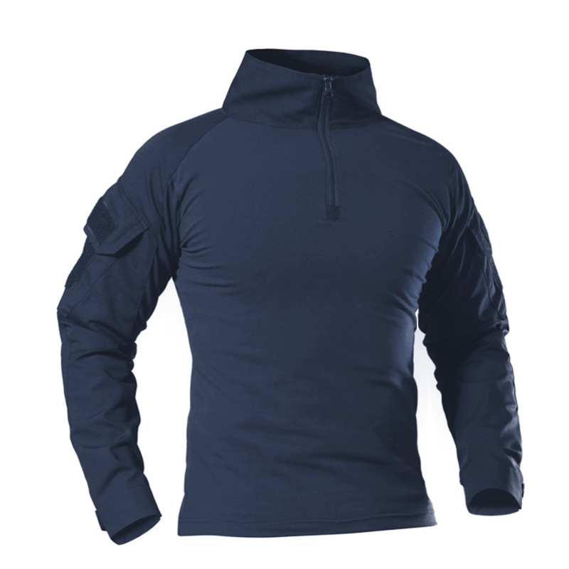 남성용 야외 전술 하이킹 티셔츠, 전투 군사 육군 CP 위장, 긴 소매 사냥 등반 셔츠, 면 스포츠 의류
