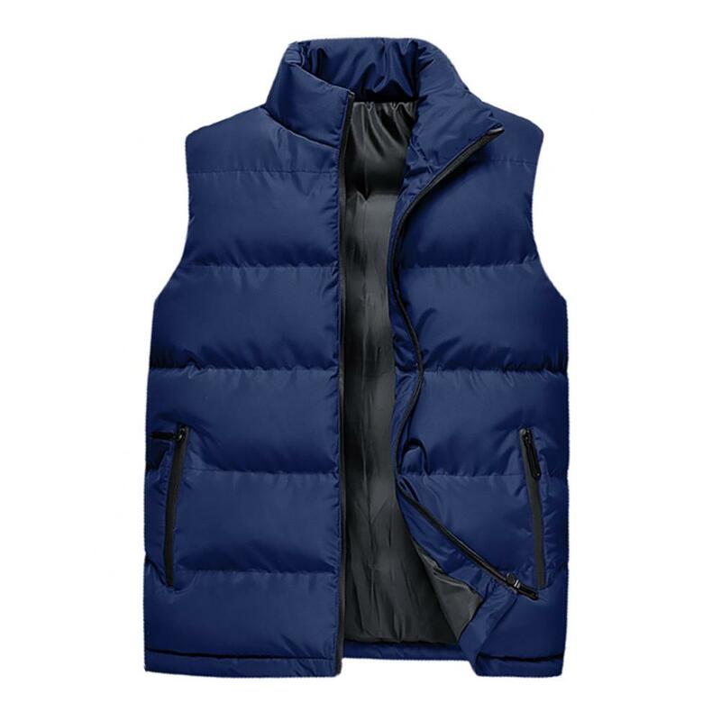 남성용 민소매 탱크 탑 재킷, 따뜻한 면 패딩 조끼, 질렛 조끼, 가을, 2023 신상