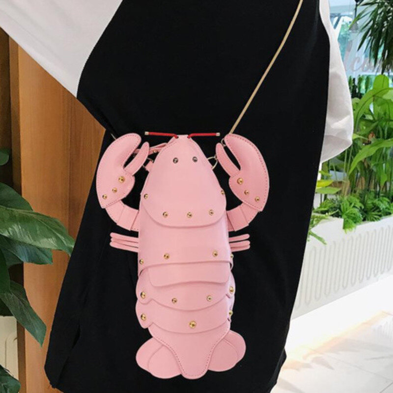 Shoulder Chain Cute Crayfish Bag Crossbody Personalized Trendy Casual Handbag For Woman High-Quality Messenger Versatile Luxury