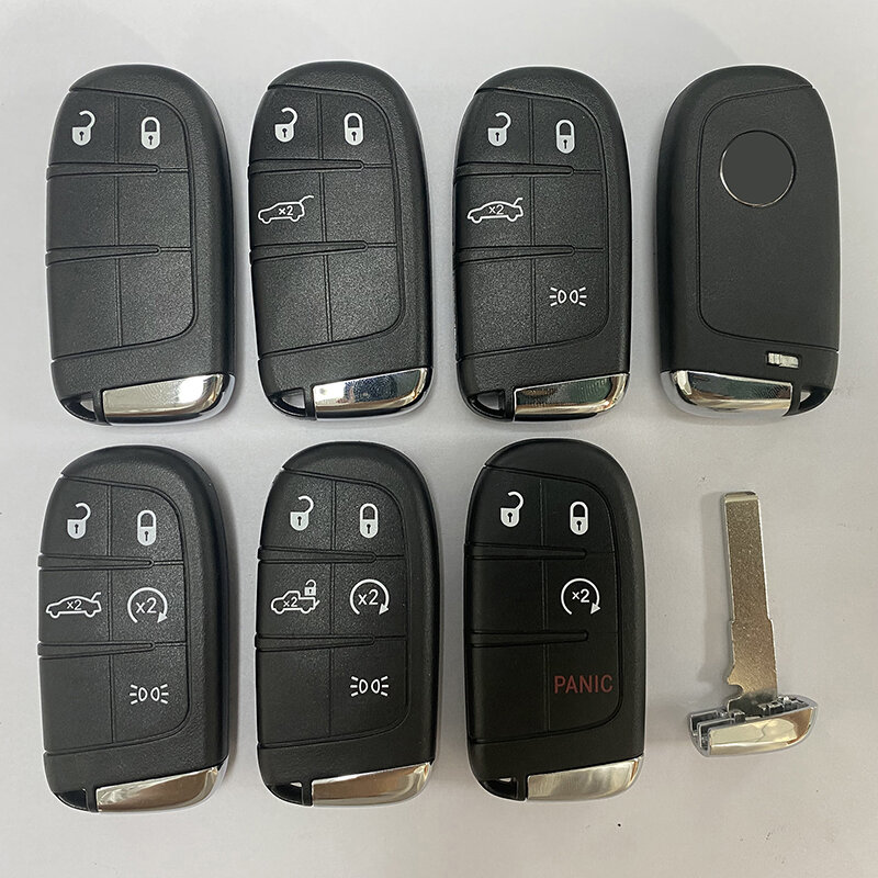 Coque de clé à distance à 3/4/5 boutons pour Fiat, couvercle de remplacement, boîtier de qualité, lame SIP22, 500 500L 500X Toro 2016-2019, CS017021