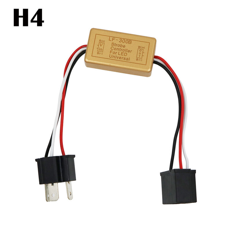 LF-300B 플래시 스트로브 컨트롤러 박스 연속 플래시 모듈, LED 헤드라이트 안개등용 9005/9006 소켓, H1, H4, H7, H8, H9, H11, 1PC