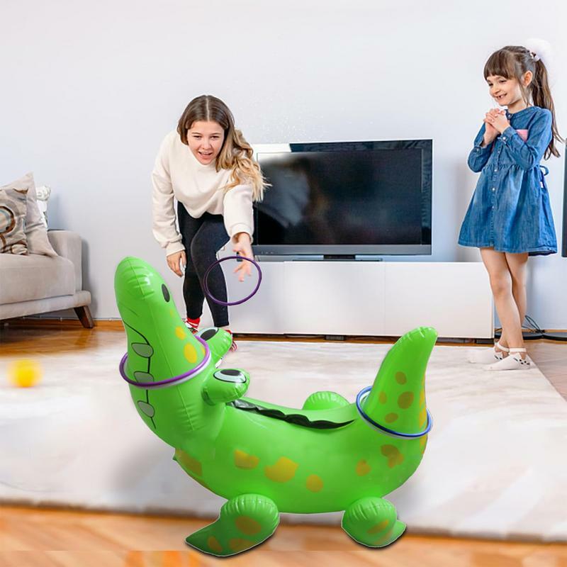 Anneau de piscine alligator anti-fuite, jouet coule parent-enfant, pour le développement de l'intelligence