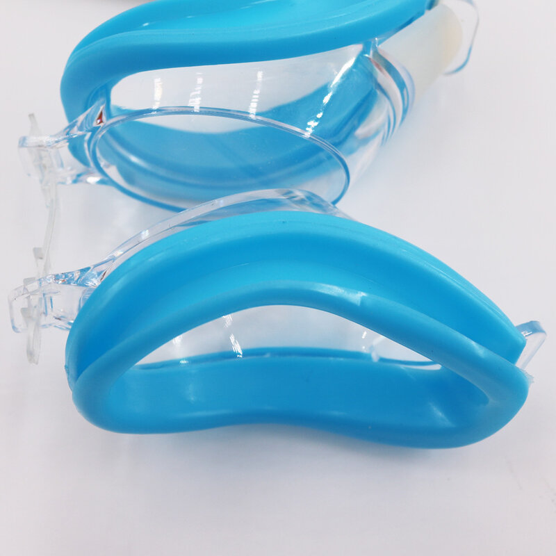 6 색 성인을위한 유니버설 수영 고글 여성 남성 방수 수영 고글 귀마개와 다이빙 고글 코 클립