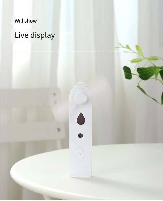 Mini przenośny kieszonkowy wentylator ręczny Ładowanie przez USB Akumulator Chłodne powietrze Chłodnica podróżna 2 w 1 Chłodzenie mgłą Mini wentylatory