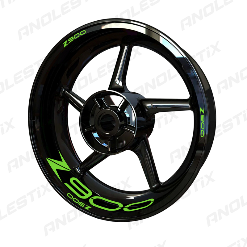 AnoleStix stiker velg sepeda motor Kawasaki Z900, stiker Decal Hub roda sepeda motor reflektif untuk Kawasaki Z900 2019 2020 2021 2022 2023