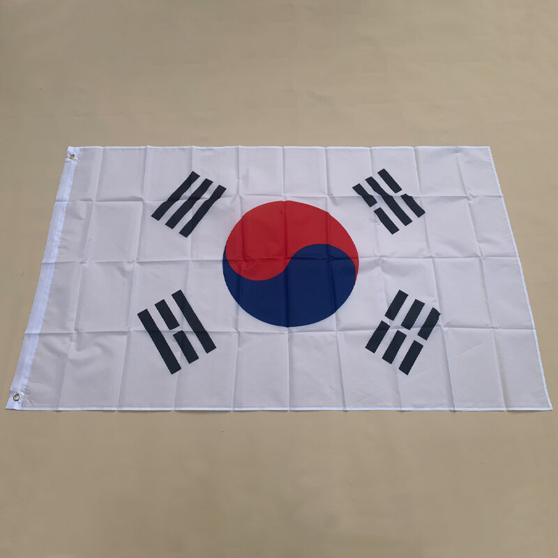 Eoodlove Vlag 90X150Cm Koreaanse Vlag Hoge Kwaliteit Dubbelzijdig Bedrukt Polyester Vezelvlag