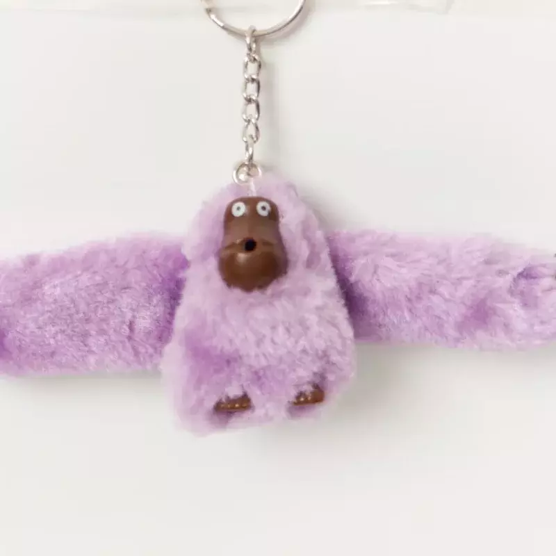 LLavero de mono de peluche para mujer, bolsa de orangután, accesorios de coche, bolso de mensajero de juguete femenino, muñeca de peluche