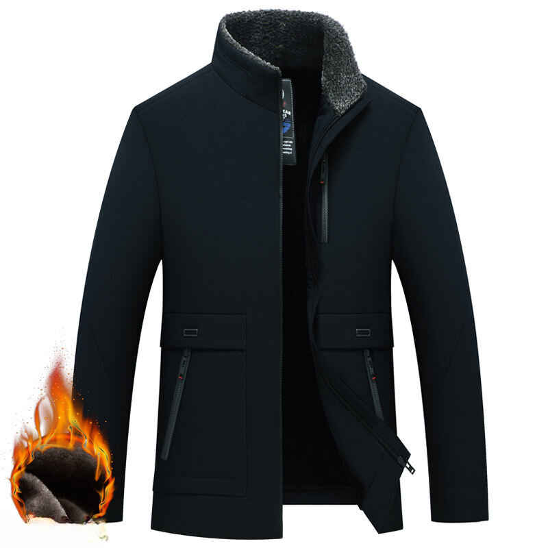 Parka coupe-vent pour homme, manteau chaud, veste optique Smile, grande taille 5XL, E04, automne et hiver