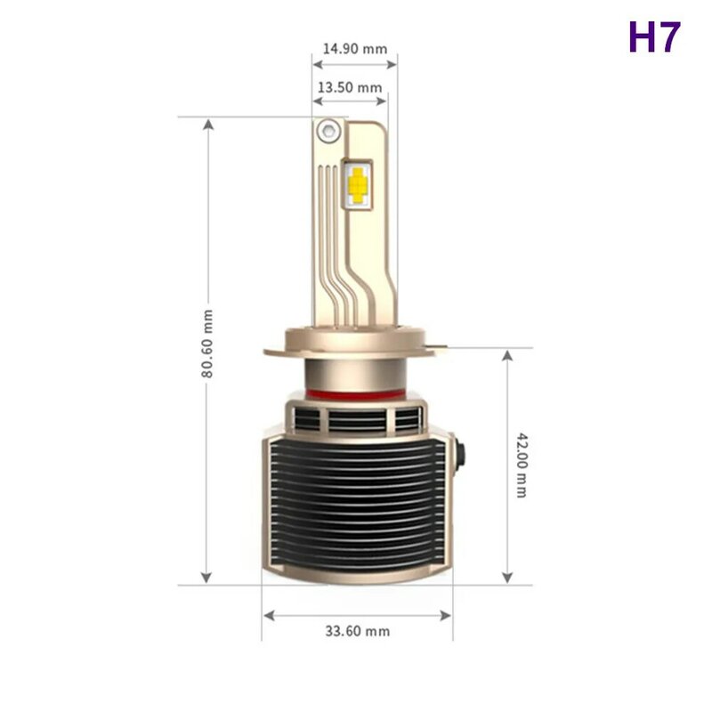 A98 LED المصباح لمبة ، مصابيح الضباب ، التحكم في درجة الحرارة المزدوجة ، H1 ، H4 ، H7 ، H8 ، H9 ، H11 ، 9005 ، 9006 ، 9012