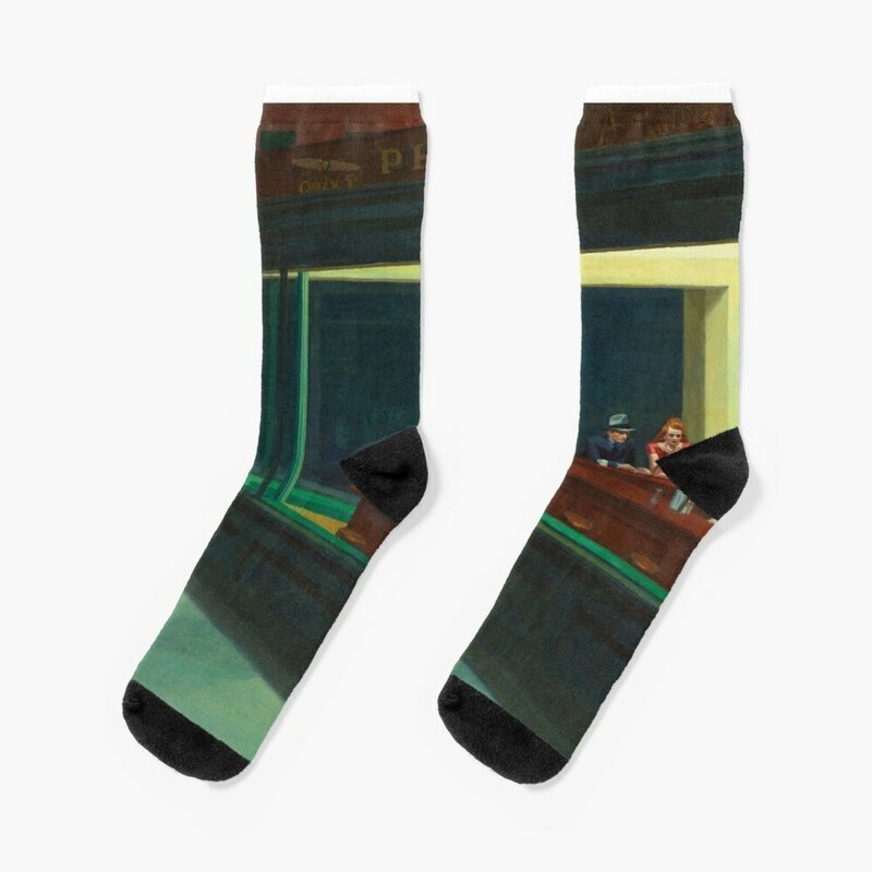 Nachthemden von Edward Hopper 1942 Socken Winter Mann Socke