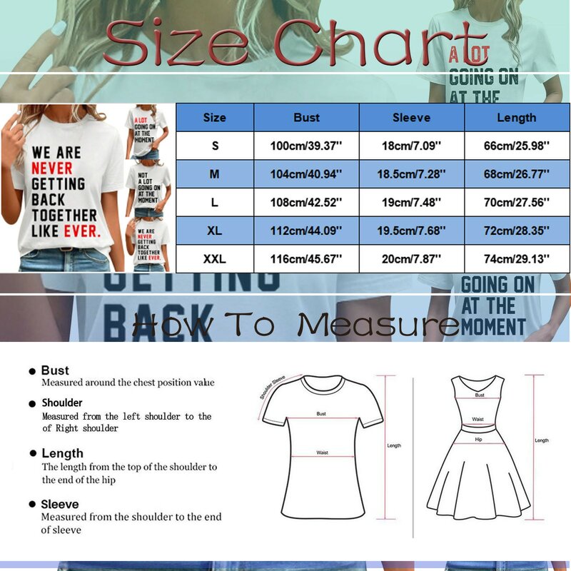 Women's Fashion Color Blocking Letter Printed Short Sleeve Casual Round Neck T Shirt 2024 New Solid Colour Blouses T Shirt
