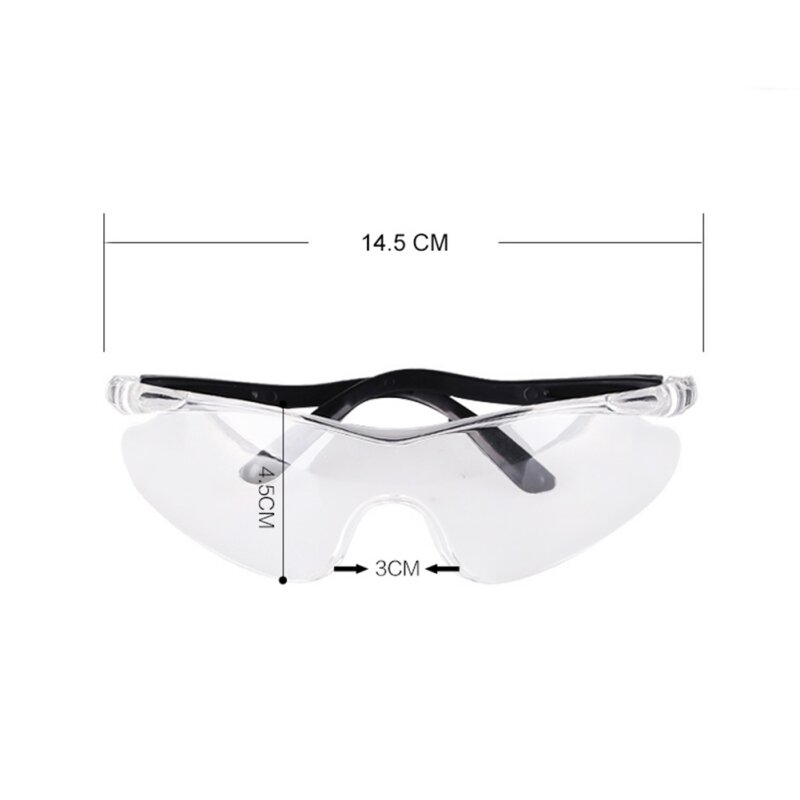 แว่นตาป้องกันความปลอดภัยสำหรับเด็กเลนส์ใสแว่นนิรภัยสำหรับผู้ใหญ่แว่นตาป้องกันกลางแจ้งแบบโปร่งใส