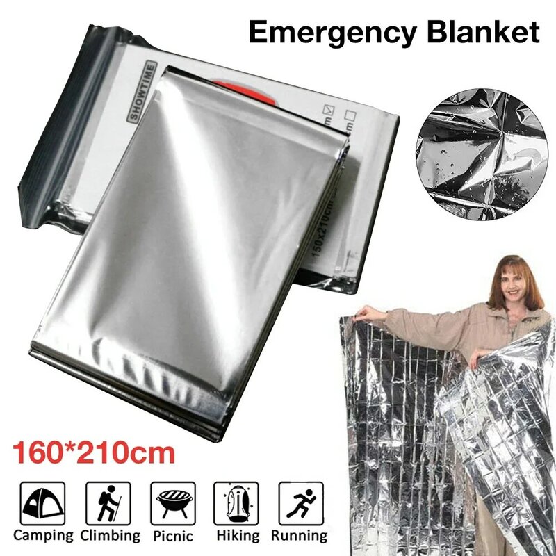 Аварийное одеяло VITCOCO 160*210 см, набор для оказания первой помощи при низкой температуре, изоляционное одеяло, спасательная теплоизоляция